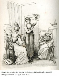 Would you entrust your baby to this nurse? The Mother from: Richard Dagley, 'Death’s Doings', (London, 1827), pl. opp. p. 137